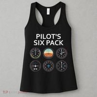 Pilot's Six Pack Funny Aviation Women's Tank Top thumb 3
