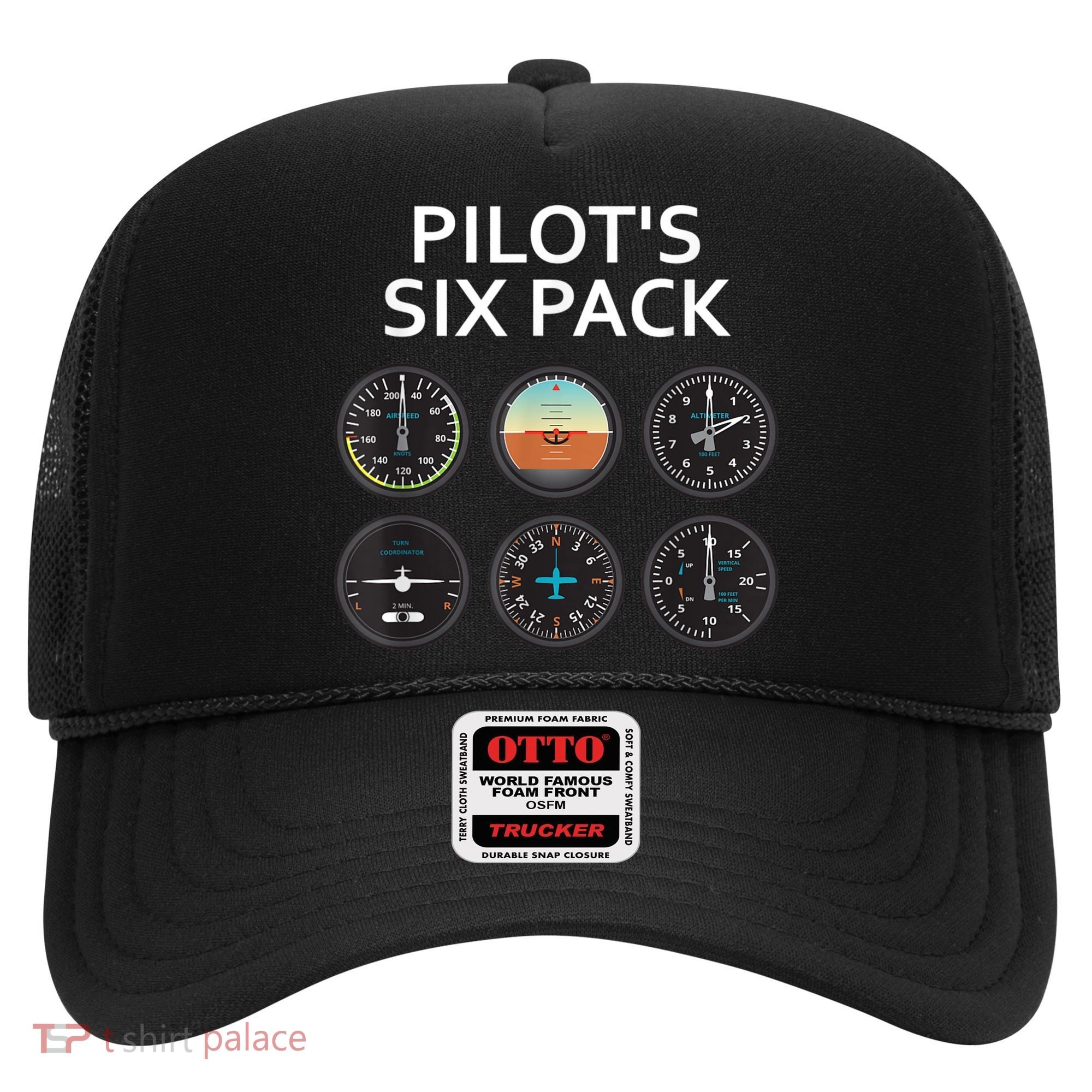 Pilot's Six Pack Funny Aviation Hat