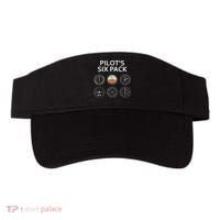 Pilot's Six Pack Funny Aviation Visor thumb 0