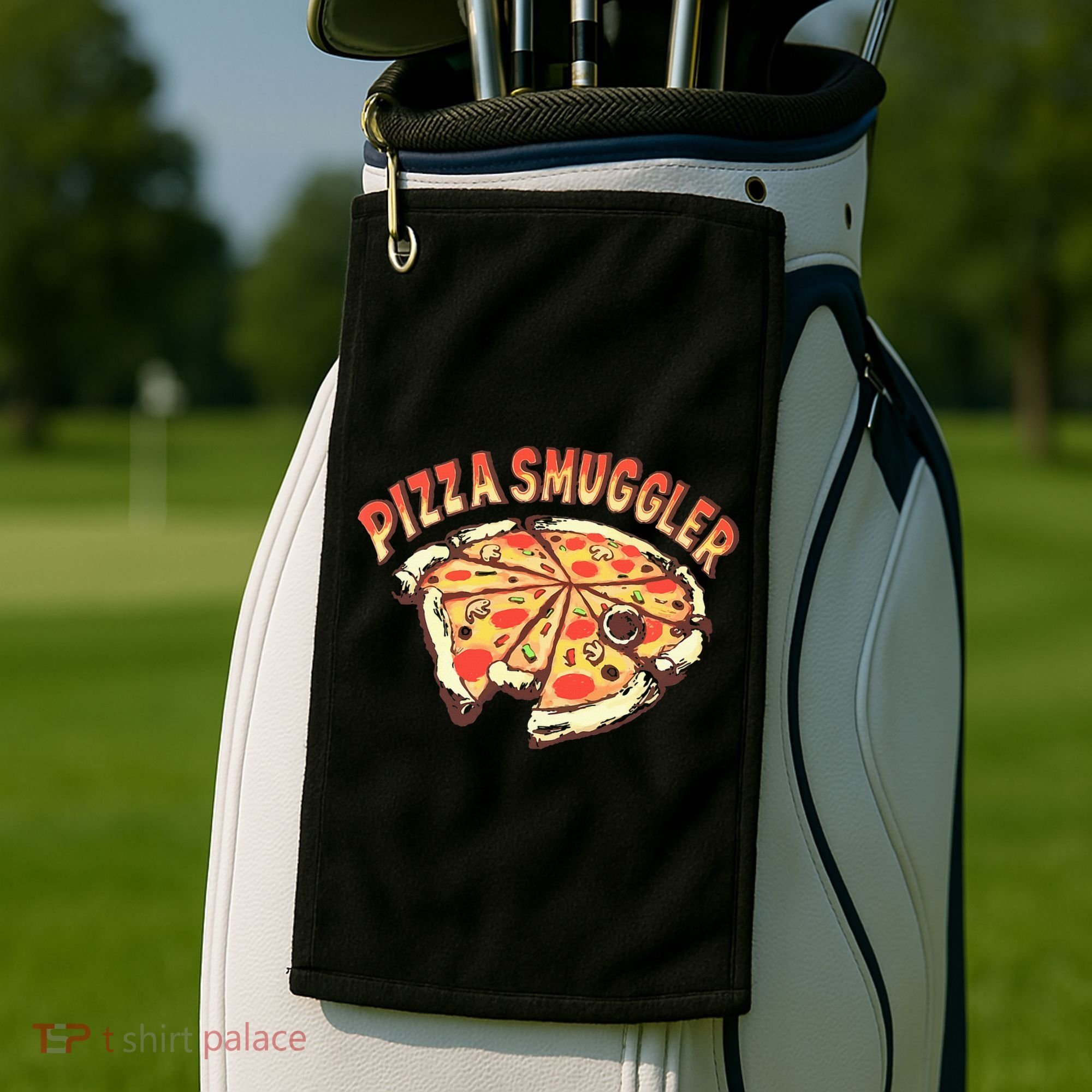 Pizza Smuggler Pizza Lovers Golf Towel