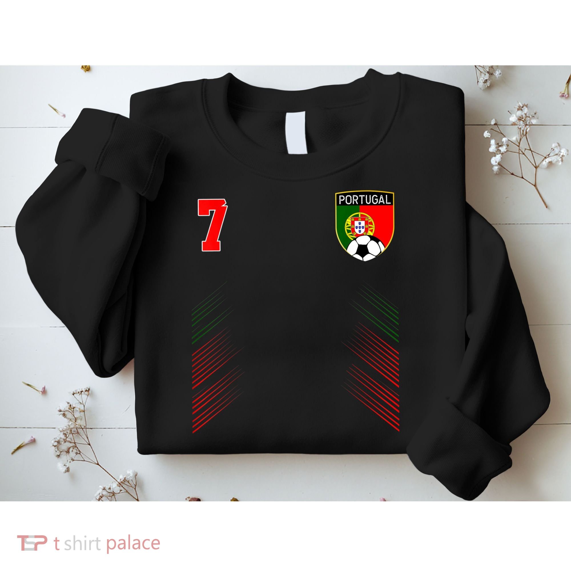 Portugal Soccer Portugese Football Retro 7 Jersey Sweatshirt