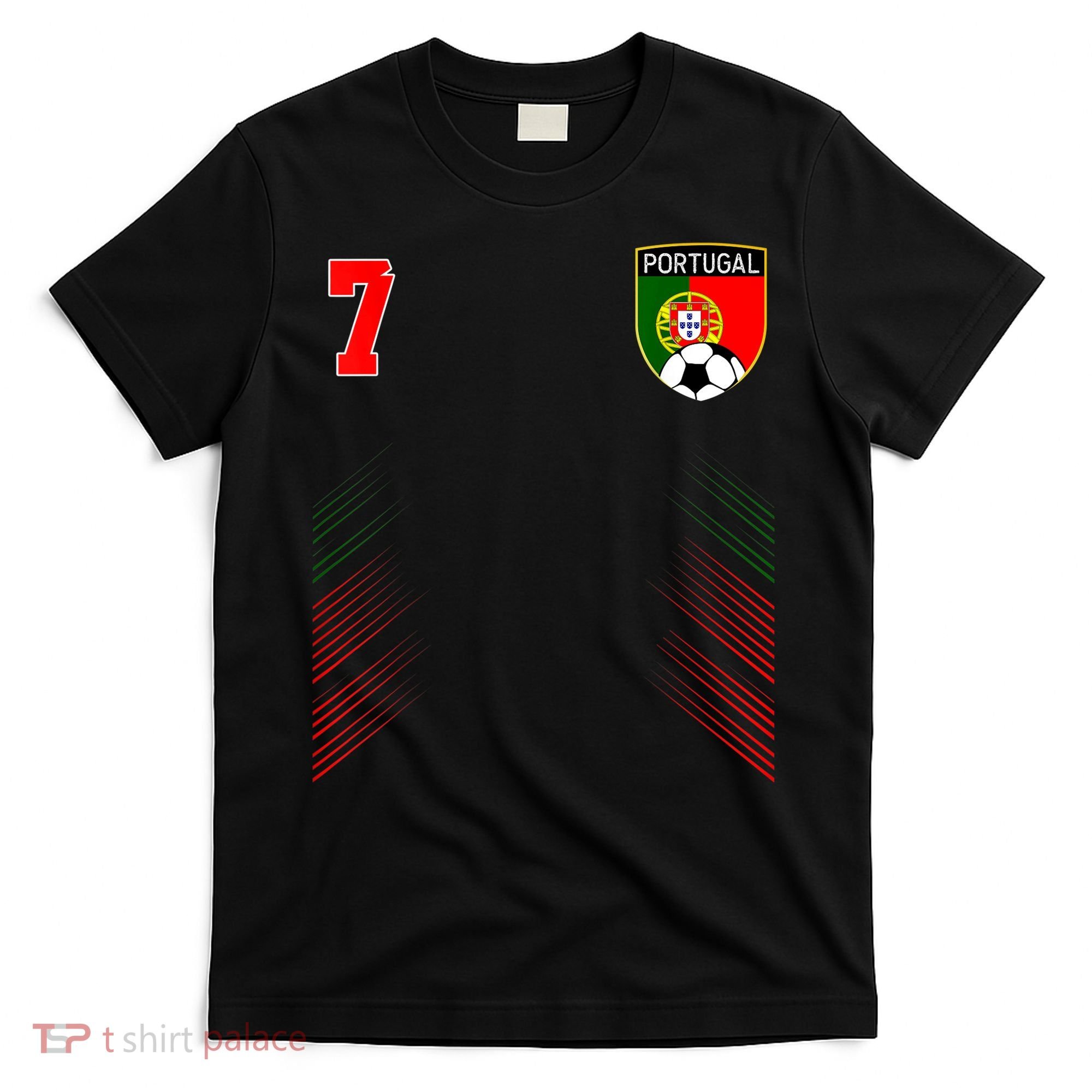 Portugal Soccer Portugese Football Retro 7 Jersey T-Shirt