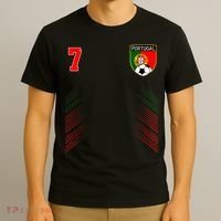 Portugal Soccer Portugese Football Retro 7 Jersey T-Shirt thumb 3