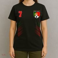 Portugal Soccer Portugese Football Retro 7 Jersey T-Shirt thumb 4
