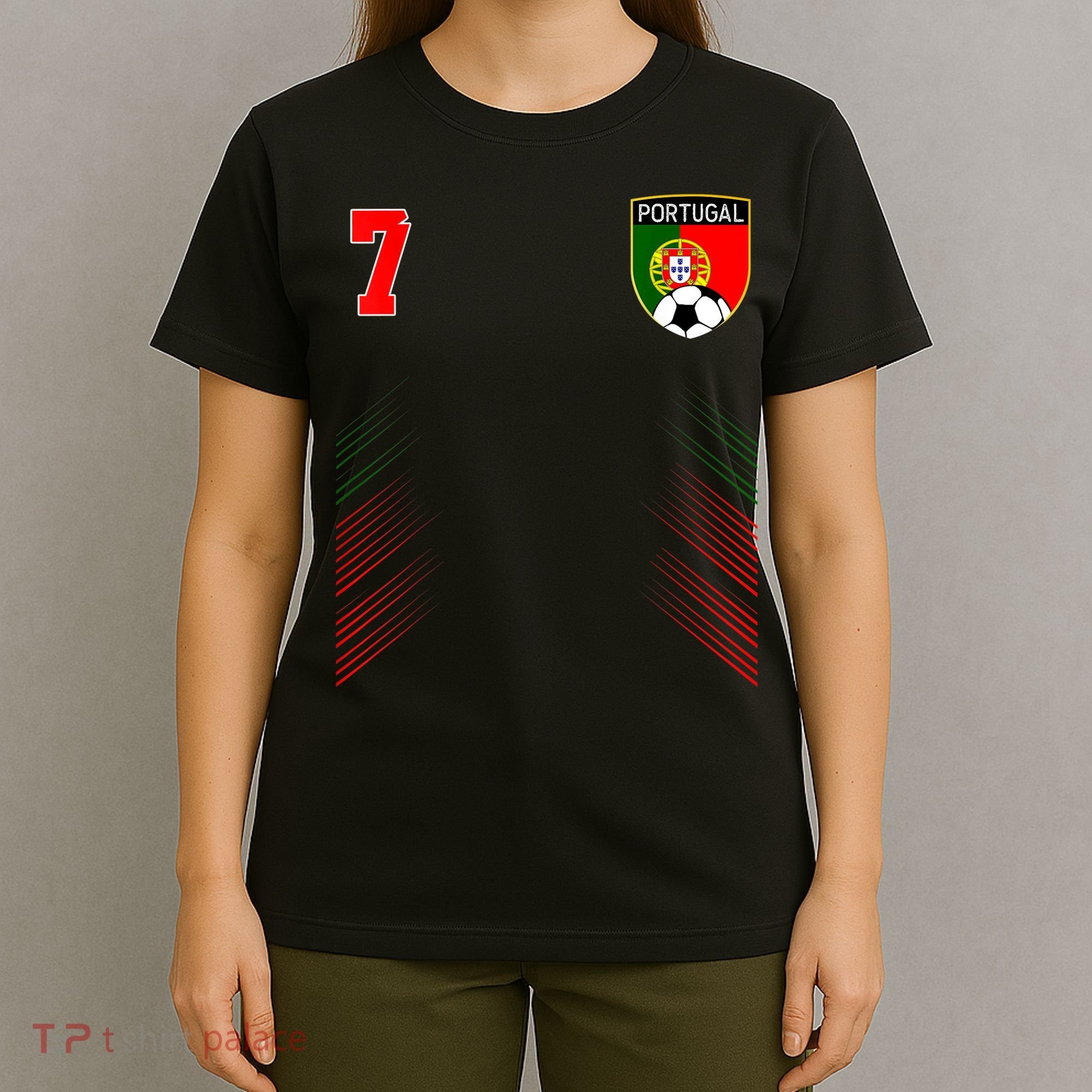 Portugal Soccer Portugese Football Retro 7 Jersey T-Shirt