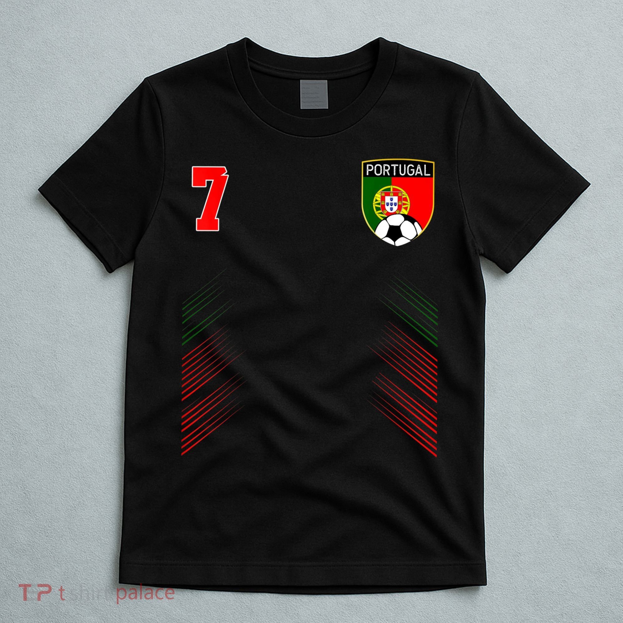 Portugal Soccer Portugese Football Retro 7 Jersey T-Shirt