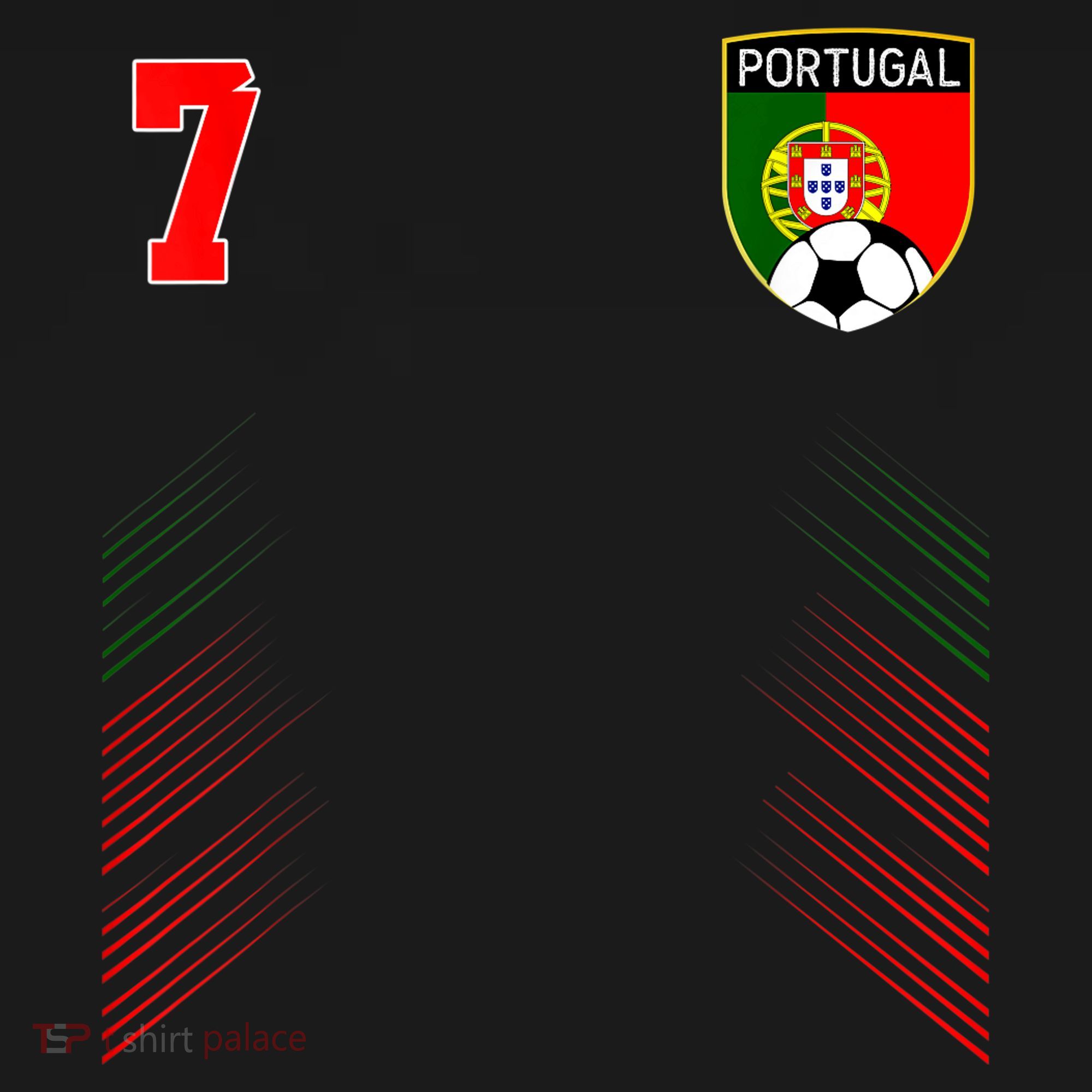 Portugal Soccer Portugese Football Retro 7 Jersey Polo