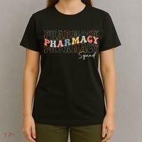 Pharmacy Squad Pharmacy Technician Retro Groovy Pharmacist T-Shirt thumb 4