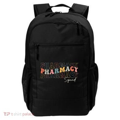 Pharmacy Squad Pharmacy Technician Retro Groovy Pharmacist Backpack