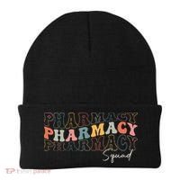 Pharmacy Squad Pharmacy Technician Retro Groovy Pharmacist Beanie thumb 0