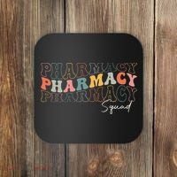 Pharmacy Squad Pharmacy Technician Retro Groovy Pharmacist Coaster thumb 0