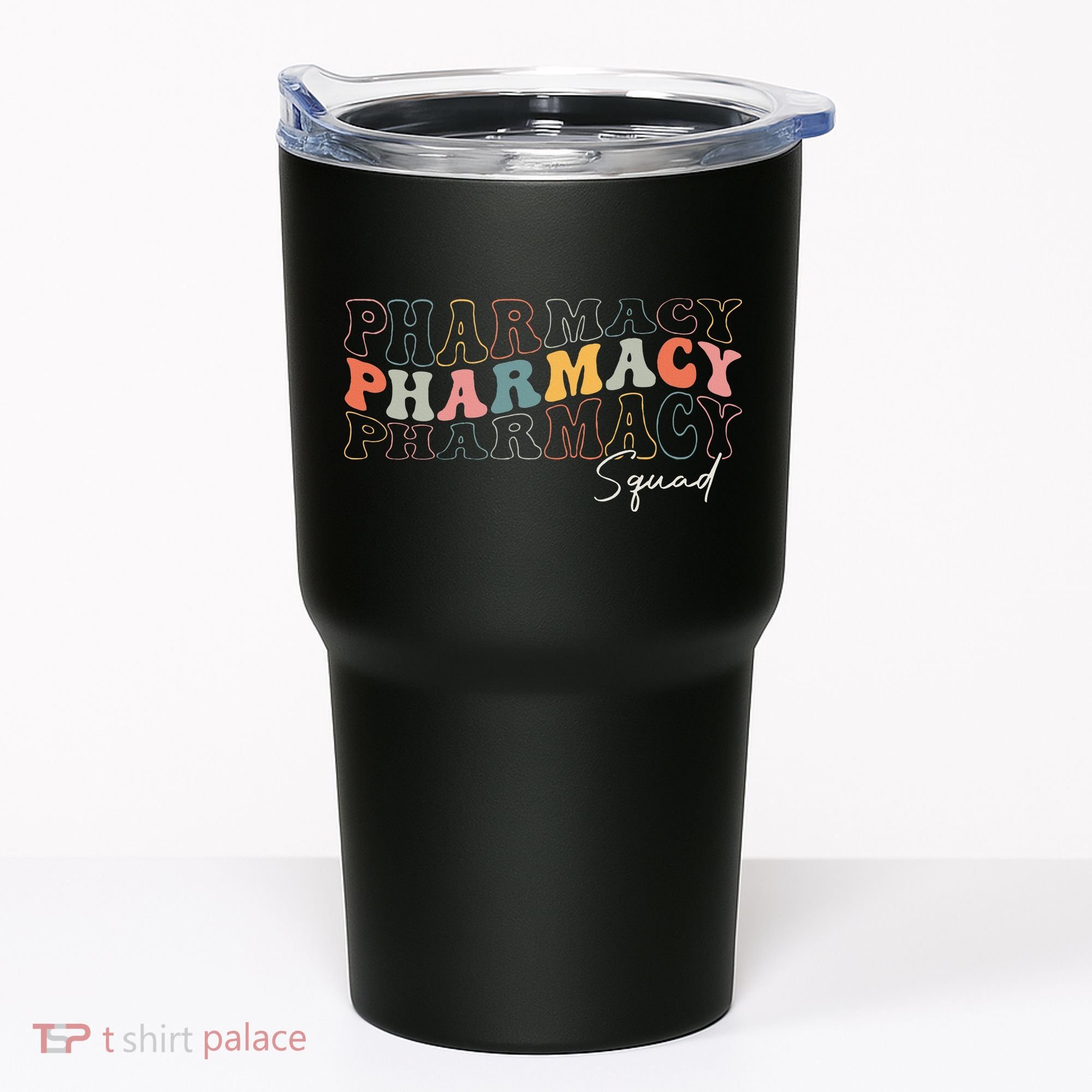 Pharmacy Squad Pharmacy Technician Retro Groovy Pharmacist Tumbler
