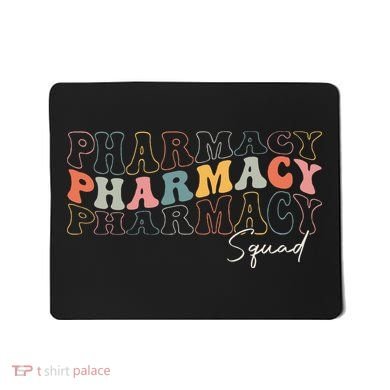 Pharmacy Squad Pharmacy Technician Retro Groovy Pharmacist Mousepad
