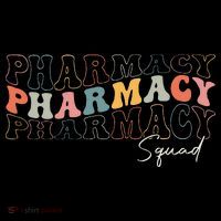 Pharmacy Squad Pharmacy Technician Retro Groovy Pharmacist Mousepad thumb 1