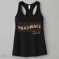 Pharmacy Squad Pharmacy Technician Retro Groovy Pharmacist Women's Tank Top thumb 3