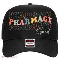 Pharmacy Squad Pharmacy Technician Retro Groovy Pharmacist Hat thumb 0