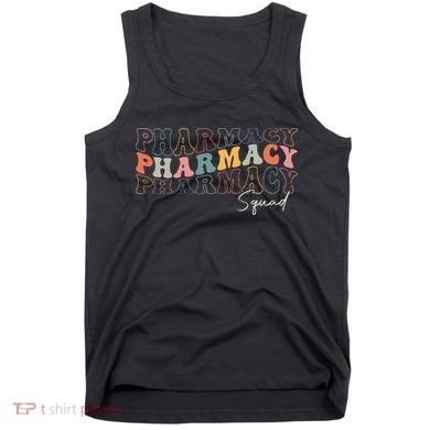 Pharmacy Squad Pharmacy Technician Retro Groovy Pharmacist Tank Top