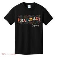 Pharmacy Squad Pharmacy Technician Retro Groovy Pharmacist Kids T-Shirt thumb 0