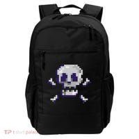 Pixelated Skull Backpack thumb 0
