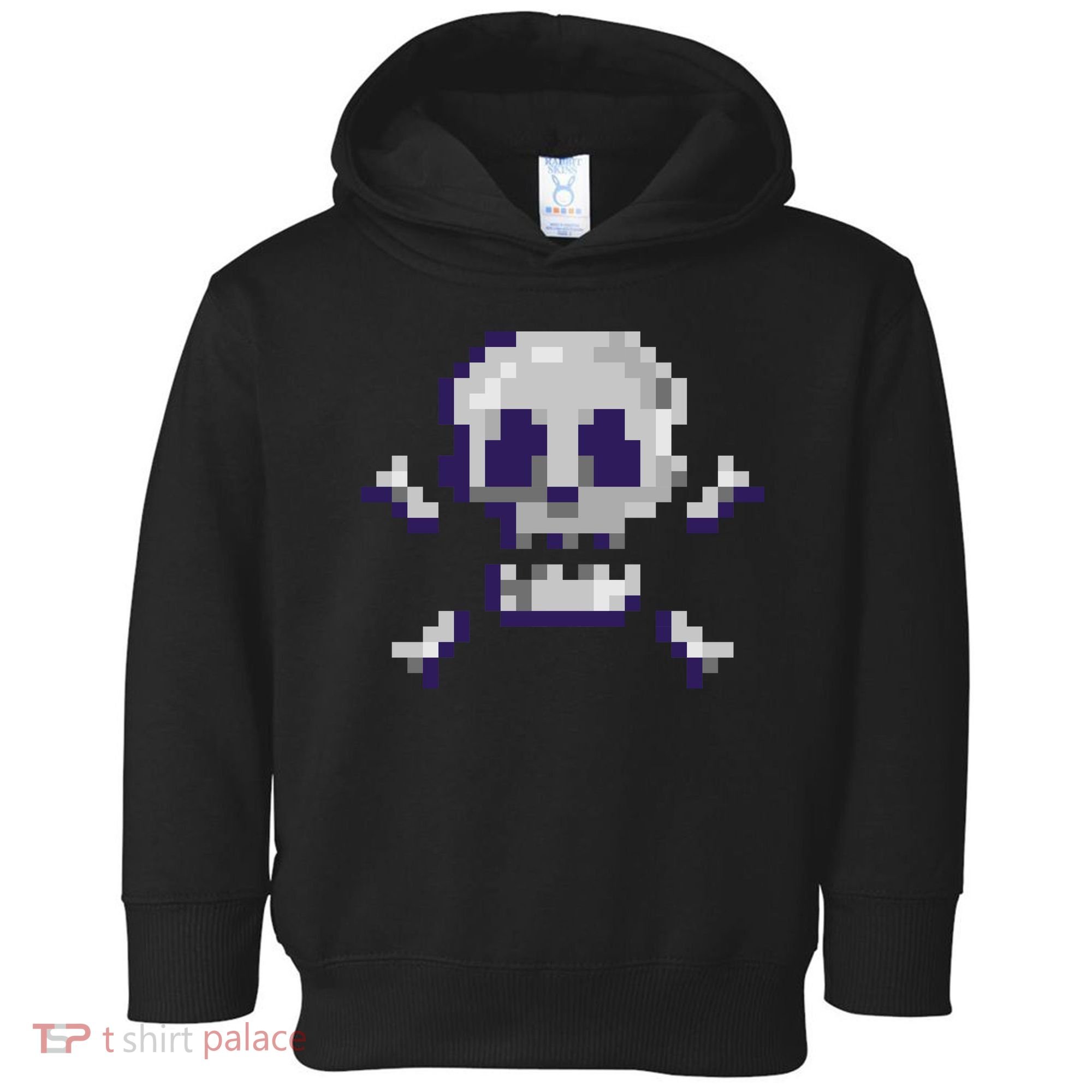 Pixelated Skull Toddler Hoodie