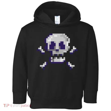 Pixelated Skull Toddler Hoodie