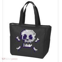 Pixelated Skull Tote Bag thumb 3
