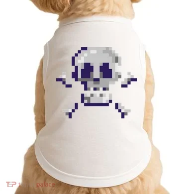 Pixelated Skull Doggie Tank