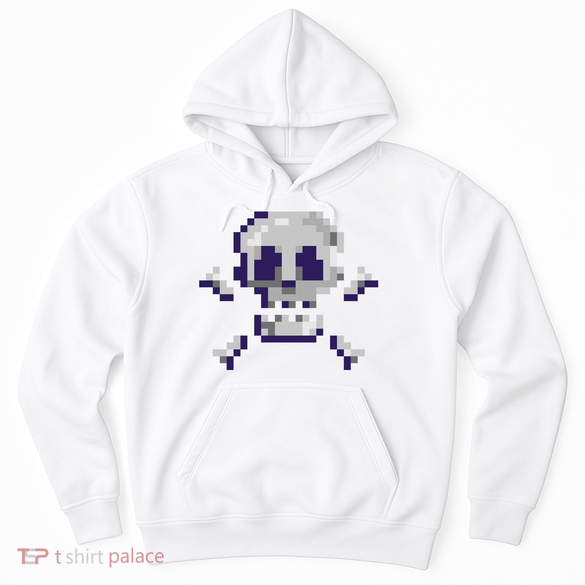 Pixelated Skull Hoodie