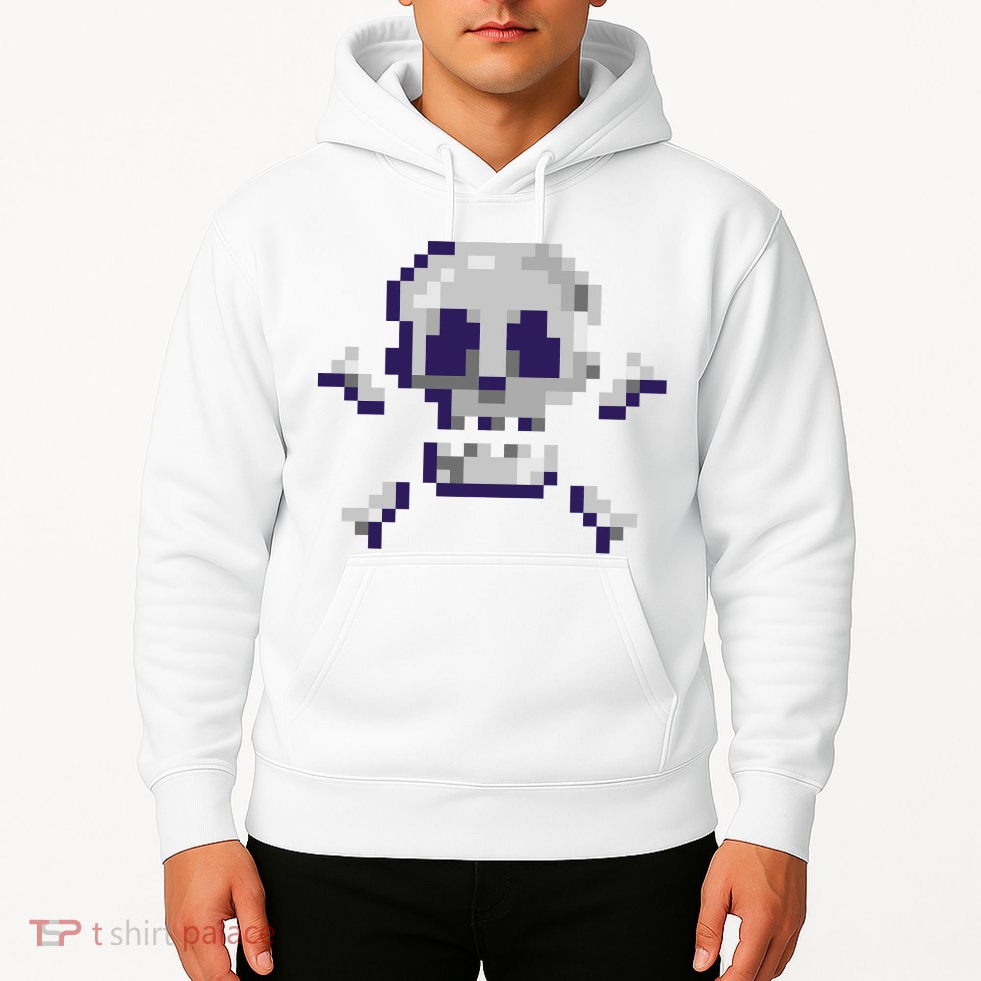 Pixelated Skull Hoodie