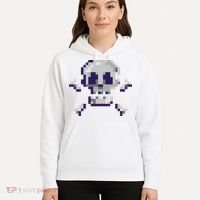 Pixelated Skull Hoodie thumb 5
