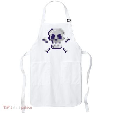 Pixelated Skull Apron