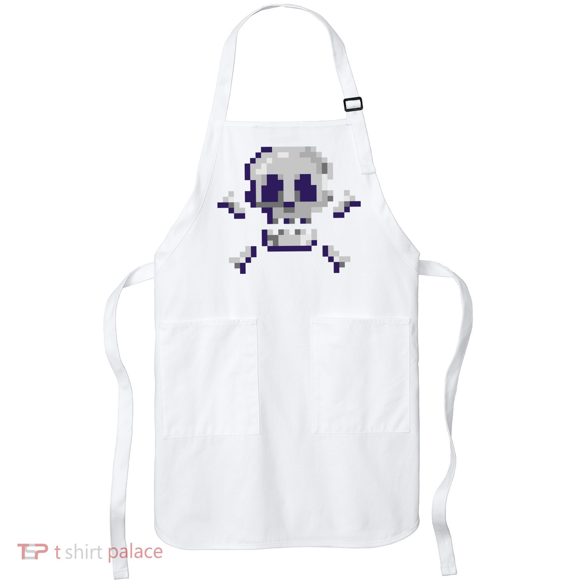 Pixelated Skull Apron