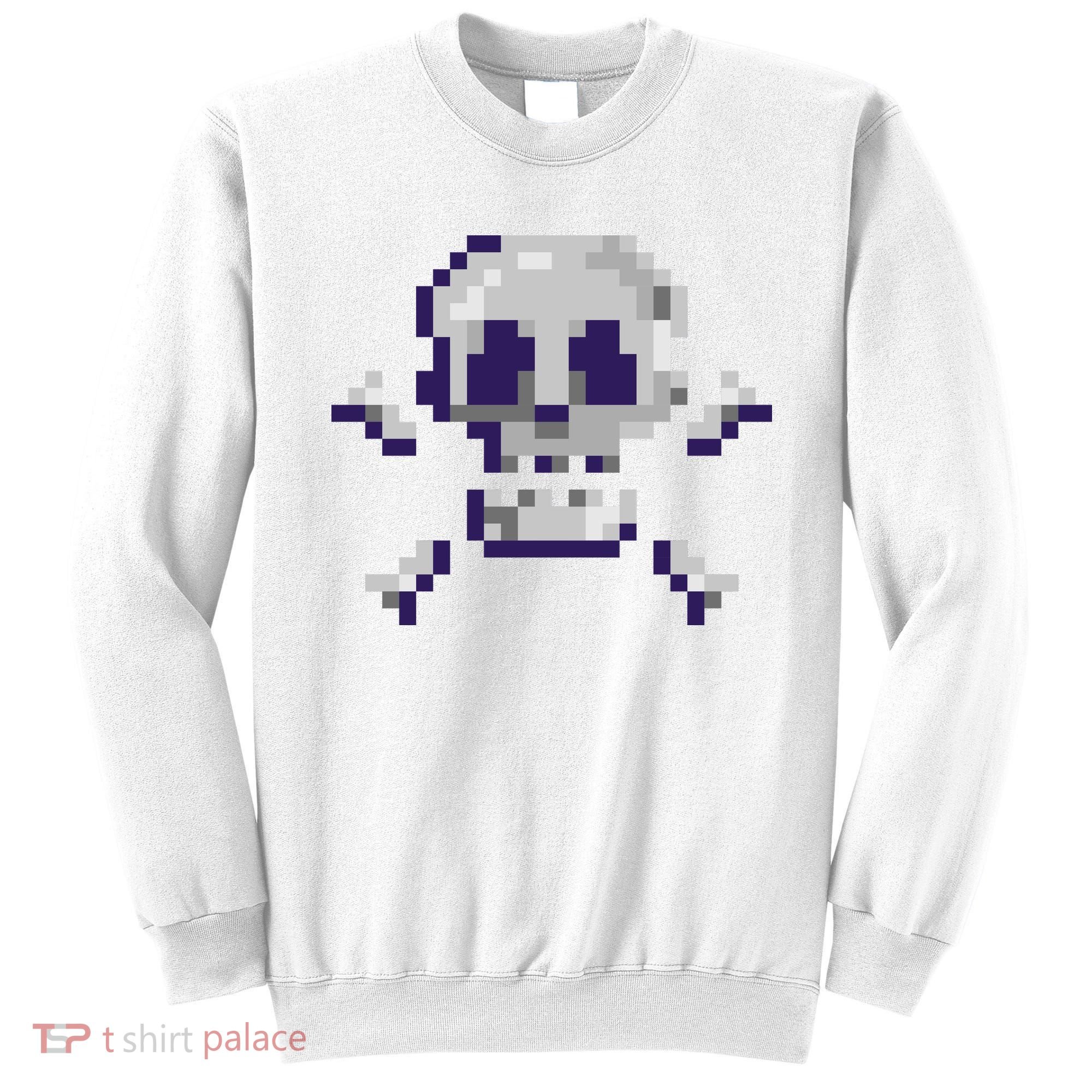 Pixelated Skull Sweatshirt