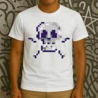 Pixelated Skull T-Shirt thumb 3