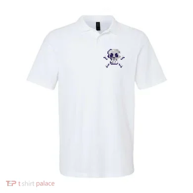 Pixelated Skull Polo