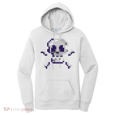 Pixelated Skull Women's Hoodie