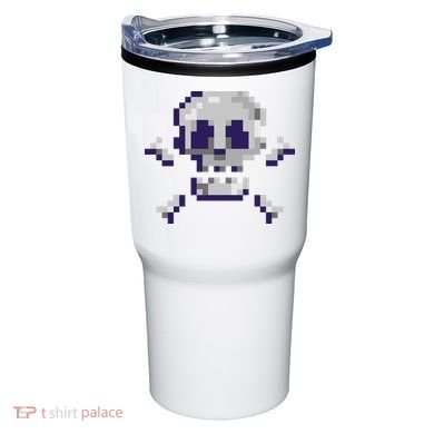 Pixelated Skull Tumbler