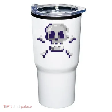 Pixelated Skull Tumbler