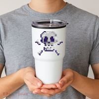 Pixelated Skull Tumbler thumb 2