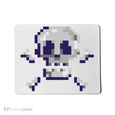 Pixelated Skull Mousepad