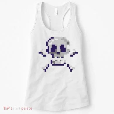 Pixelated Skull Women's Tank Top