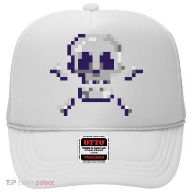 Pixelated Skull Hat