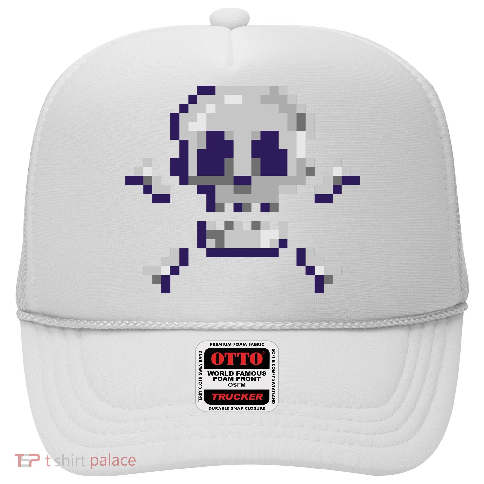 Pixelated Skull Hat