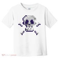 Pixelated Skull Toddler T-Shirt thumb 0