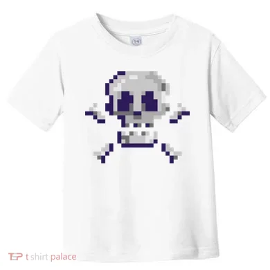 Pixelated Skull Toddler T-Shirt
