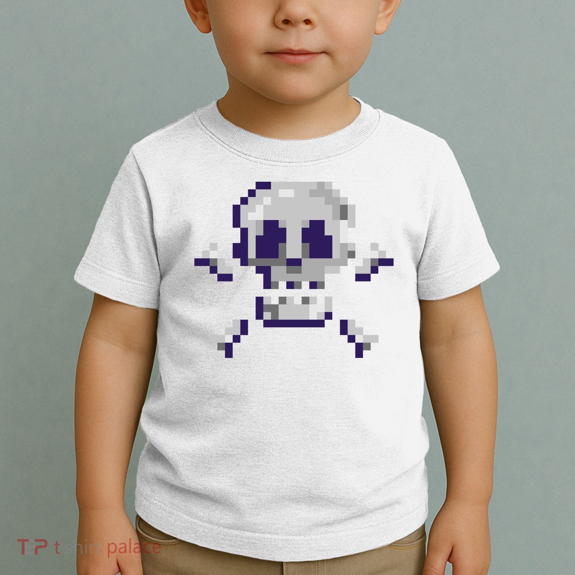 Pixelated Skull Toddler T-Shirt