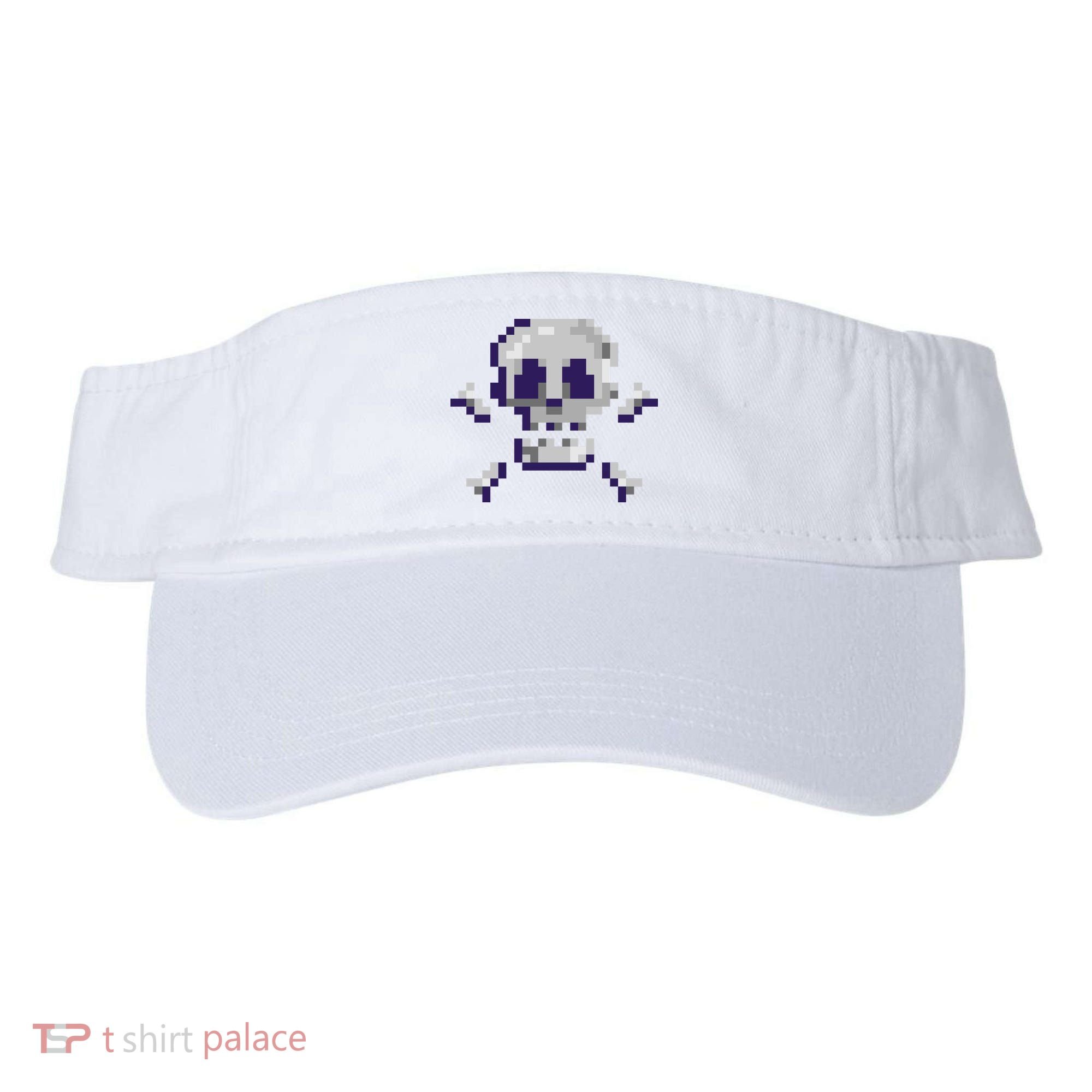 Pixelated Skull Visor