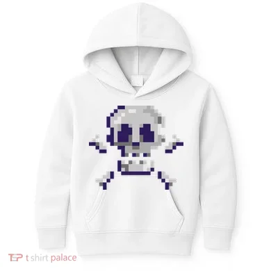 Pixelated Skull Kids Hoodie
