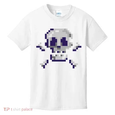 Pixelated Skull Kids T-Shirt