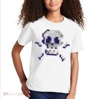 Pixelated Skull Kids T-Shirt thumb 2